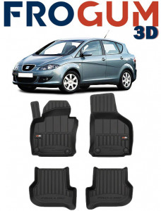 Seat Toledo III, Hatchback, Din 2004 - 2010 , Set Covorase Auto Tip Tavita Premium 3D, din cauciuc accesorii pentru autoturismul tau - masina v172271