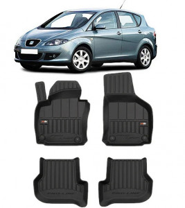 Seat Toledo III, Hatchback, Din 2004 - 2010 , Set Covorase Auto Tip Tavita Premium 3D, din cauciuc accesorii pentru autoturismul tau - masina v172272