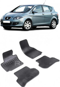 Seat Toledo III, Hatchback, fabricat din 2004 - 2010, set covorase auto dedicate, din cauciuc 100% Premium accesorii pentru autoturismul tau - masina v158325