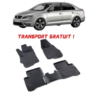 Seat Toledo IV 2012-2018 Set 4 covorase auto din cauciuc tip tavita premium line 3D - Transport Gratuit! accesorii pentru autoturismul tau - masina v48327