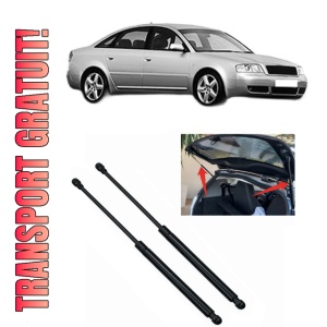 Set 2 amortizoare portbagaj haion AUDI A6 C5 (4B2, 4B4) din 1997-2005, 2 bucati, MAGNUM TECHNOLOGY, 4 stickere auto AUDI