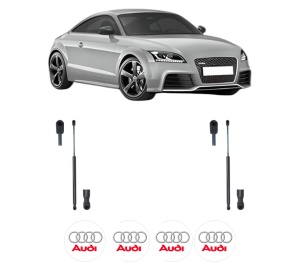 Set 2 amortizoare portbagaj haion AUDI TT (8J3) din 2006-2014, 2 bucati, KROSNO, 4 stickere auto AUDI v3649