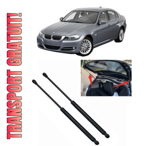 Set 2 amortizoare portbagaj haion BMW Seria 3 (E90) din 2004-2011, 2 bucati, MAGNUM TECHNOLOGY, 4 stickere auto BMW Seria