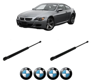 Set 2 amortizoare portbagaj haion BMW Seria 6 (E63) din 2003-2010, 2 bucati, KROSNO, 4 stickere auto BMW Seria v3409