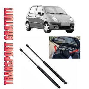 Set 2 amortizoare portbagaj haion CHEVROLET MATIZ (M200, M250) din 2005-2013, 2 bucati, KROSNO, 4 stickere auto CHEVROLET