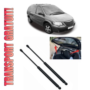 Set 2 amortizoare portbagaj haion CHRYSLER GRAND VOYAGER / VOYAGER IV (RG, RS) din 2000-2008, 2 bucati, MAGNUM TECHNOLOGY, 4 stickere auto CHRYSLER