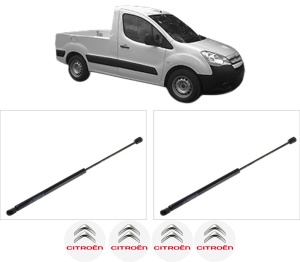 Set 2 amortizoare portbagaj haion CITROEN BERLINGO Platform/Chassis (B9) din 2008-2021, 2 bucati, KROSNO, 4 stickere auto CITROEN v2454