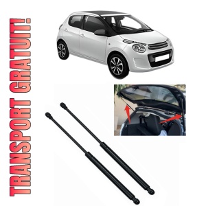 Set 2 amortizoare portbagaj haion CITROEN C1 II (PA_, PS_) din 2014-2021, 2 bucati, KROSNO, 4 stickere auto CITROEN