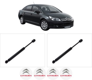 Set 2 amortizoare portbagaj haion CITROEN C4 I Saloon din 2006-2011, 2 bucati, KROSNO, 4 stickere auto CITROEN v4854