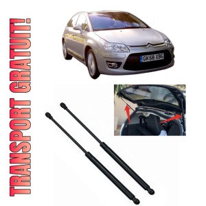 Set 2 amortizoare portbagaj haion CITROEN C4 II (NC_) din 2009-2018, 2 bucati, MAGNUM TECHNOLOGY, 4 stickere auto CITROEN