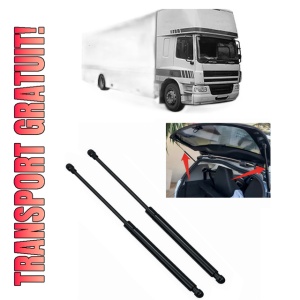 Set 2 amortizoare portbagaj haion DAF 65 CF din 1998-2000, 2 bucati, KROSNO, 4 stickere auto DAF