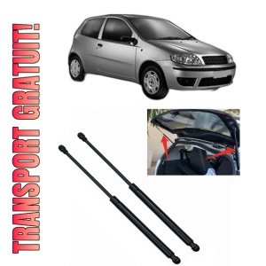 Set 2 amortizoare portbagaj haion FIAT PUNTO (188_) din 1999-2012, 2 bucati, MAGNUM TECHNOLOGY, 4 stickere auto FIAT