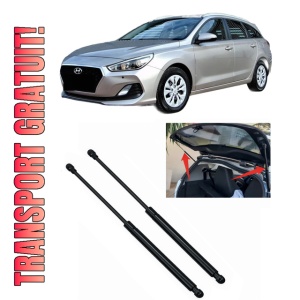 Set 2 amortizoare portbagaj haion HYUNDAI i30 Kombi Van (GDE, GD) din 2015-2017, 2 bucati, MAGNUM TECHNOLOGY, 4 stickere auto HYUNDAI