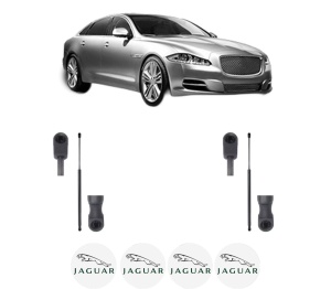 Set 2 amortizoare portbagaj haion JAGUAR XJ (X351) din 2009-2019, 2 bucati, KROSNO, 4 stickere auto JAGUAR v1849