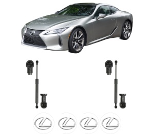 Set 2 amortizoare portbagaj haion LEXUS LC Coupe (_Z10_) din 2016-2018, 2 bucati, KROSNO, 4 stickere auto LEXUS v229