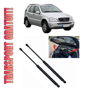 Set 2 amortizoare portbagaj haion MERCEDES-BENZ M-CLASS (W163) din 1998-2005, 2 bucati, MAGNUM TECHNOLOGY, 4 stickere auto MERCEDES-BENZ