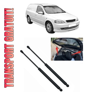 Set 2 amortizoare portbagaj haion OPEL ASTRA G Estate Van (F70) din 1999-2005, 2 bucati, MAGNUM TECHNOLOGY, 4 stickere auto OPEL