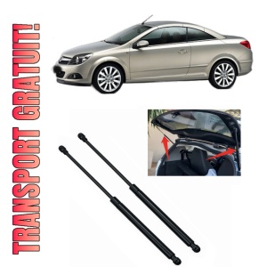 Set 2 amortizoare portbagaj haion OPEL ASTRA H TwinTop (A04) din 2005-2010, 2 bucati, MAGNUM TECHNOLOGY, 4 stickere auto OPEL