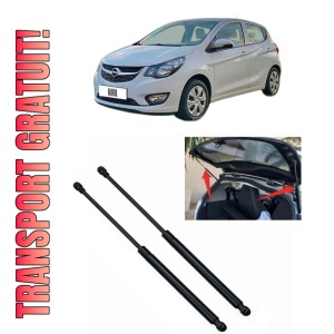 Set 2 amortizoare portbagaj haion OPEL KARL (C16) din 2015-2019, 2 bucati, KROSNO, 4 stickere auto OPEL