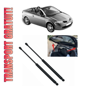 Set 2 amortizoare portbagaj haion RENAULT MEGANE II Coupé-Cabriolet (EM0/1_) din 2003-2009, 2 bucati, KROSNO, 4 stickere auto RENAULT