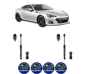 Set 2 amortizoare portbagaj haion SUBARU BRZ (ZC6) din 2012-2012, 2 bucati, KROSNO, 4 stickere auto SUBARU v649