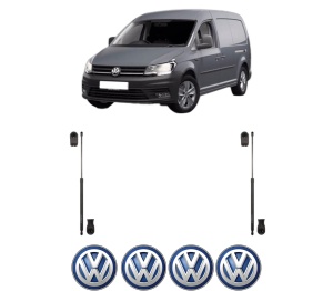 Set 2 amortizoare portbagaj haion Volkswagen CADDY IV MPV (SAB, SAJ) din 2015-2020, 2 bucati, KROSNO, 4 stickere auto Volkswagen v594