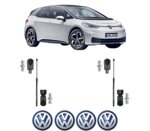 Set 2 amortizoare portbagaj haion Volkswagen ID.3 (E11, E12) din 2019-2024, 2 bucati, KROSNO, 4 stickere auto Volkswagen v54