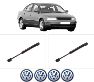 Set 2 amortizoare portbagaj haion Volkswagen PASSAT B5 (3B2) din 1996-2000, 2 bucati, KROSNO, 4 stickere auto Volkswagen v6109
