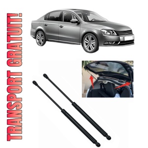 Set 2 amortizoare portbagaj haion Volkswagen PASSAT B7 (362) din 2010-2014, 2 bucati, MAGNUM TECHNOLOGY, 4 stickere auto Volkswagen