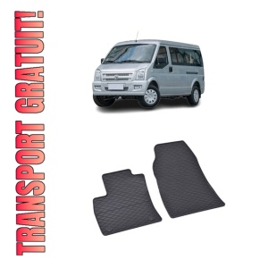 Set 2 covorase Ford Transit Courier 2Locuri 2023-prezent, din cauciuc 100%, compatibile cu autoturismul FORD Transit