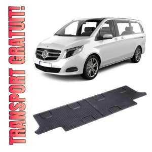 Set 2 covorase Mercedes V-Klasse W447, Randul 3 2024-prezent, din cauciuc 100%, compatibile cu autoturismul MERCEDES V-Klasse