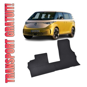 Set 2 covorase Volkswagen Id.Buzz 2 Locuri 2023-prezent, din cauciuc 100%, compatibile cu autoturismul Volkswagen ID.Buzz