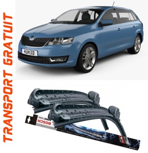 Set 2 stergatoare parbriz Bosch Aerotwin 600/475mm compatibile cu Skoda RAPID Spaceback (NH1) (2012-2019) Bosch accesorii pentru autoturismul tau - masina v215487