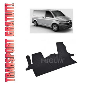 Set 3 covorase Volkswagen T6. 1 Transporter/Caravelle/Multivan 2/3M 2019-prezent, din cauciuc 100%, compatibile cu autoturismul Volkswagen T6