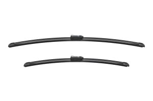 Set 3 stergatoare AUDI E-TRON (GEN) din 2018, pentru parbriz si luneta fata si spate auto, Bosch Aerotwin, din cauciuc siliconat rezistent, 4 Stickere Auto AUDI v5570