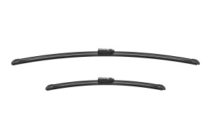 Set 3 stergatoare AUDI Q4 SUV (F4B) din 2021, pentru parbriz si luneta fata si spate auto, Bosch Aerotwin, din cauciuc siliconat rezistent, 4 Stickere Auto AUDI v5558