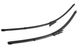 Set 3 stergatoare MERCEDES-BENZ A-CLASS (W169) din 2004 - 2012, pentru parbriz si luneta fata si spate auto, Valeo Silencio, din cauciuc siliconat rezistent, 4 Stickere Auto MERCEDES-BENZ v14509