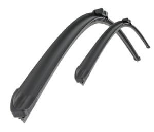 Set 3 stergatoare MERCEDES-BENZ V-CLASS Van (638/2) din 1996-2003, pentru parbriz si luneta fata si spate auto, Bosch Twin-Aerotwin Retro Truck, din cauciuc siliconat rezistent, 4 Stickere Auto MERCEDES-BENZ - Img 3