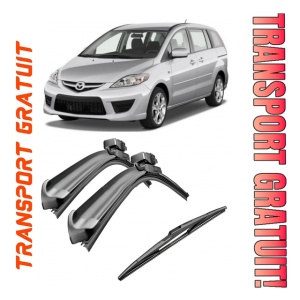 Set 3 stergatoare parbriz si luneta AR141S (650mm x 400mm) pentru Mazda 5 (CR) (02.05-12.10) Bosch