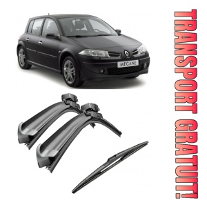 Set 3 stergatoare parbriz si luneta AR604S (600mm x 450mm) pentru Renault Megane II Hatchback (11.02-01.06) Bosch