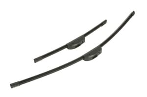 Set 3 stergatoare TOYOTA YARIS (_P9_) din 2005 - 2014, pentru parbriz si luneta fata si spate auto, Bosch Twin, din cauciuc siliconat rezistent, 4 Stickere Auto TOYOTA v9938