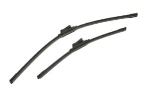 Set 3 stergatoare Volkswagen UP! (121, 122, BL1, BL2, BL3, 123) din 2011-2023, pentru parbriz si luneta fata si spate auto, Bosch Aerotwin-Aerotwin, din cauciuc siliconat rezistent, 4 Stickere Auto Volkswagen - Img 3