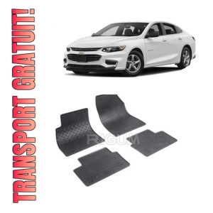 Set 4 covorase Chevrolet Malibu 2012-2015, din cauciuc 100%, compatibile cu autoturismul CHEVROLET Malibu