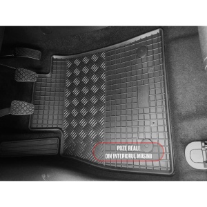 Set 4 covorase Ford Fiesta 2017-prezent, din cauciuc 100%, compatibile cu autoturismul FORD Fiesta v2675