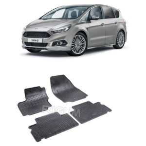 Set 4 covorase Ford S-Max 2007-2015, din cauciuc 100%, compatibile cu autoturismul FORD S-Max v2275
