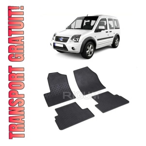Set 4 covorase Ford Tourneo Connect 5M 2003-2013, din cauciuc 100%, compatibile cu autoturismul FORD Tourneo