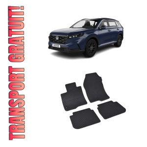 Set 4 covorase Honda Cr-V E:Hev 2023-prezent, din cauciuc 100%, compatibile cu autoturismul HONDA CR-V