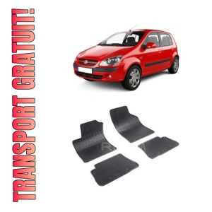 Set 4 covorase Hyundai Getz 2003-2008, din cauciuc 100%, compatibile cu autoturismul HYUNDAI Getz