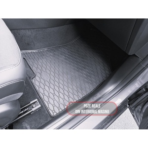 Set 4 covorase Hyundai Kona Hev 2023-prezent, din cauciuc 100%, compatibile cu autoturismul HYUNDAI Kona v1810