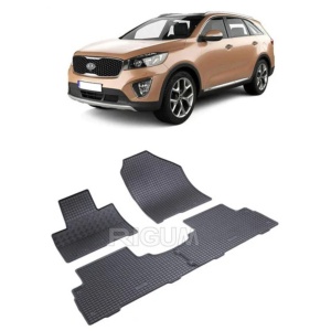 Set 4 covorase Kia Sorento 5M 2015-2020, din cauciuc 100%, compatibile cu autoturismul KIA Sorento v4120